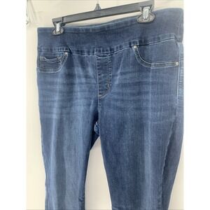Women's Lee Slim Fit Mid Rise Sculpting Pull On Jeans 14 Medium 3517933